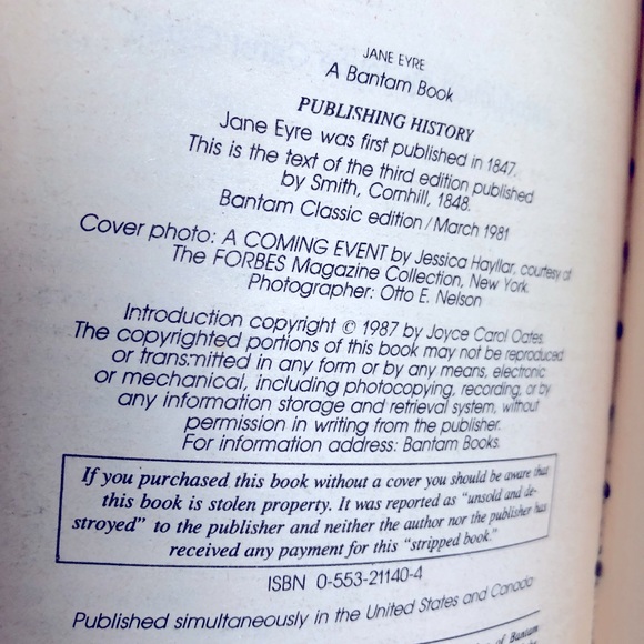 3/$10 Jane Eyre by Charlotte Brontë Vintage Book - Picture 5 of 16